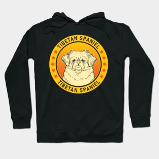 Tibetan Spaniel Dog Portrait Hoodie